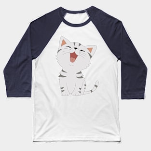 Cute Cat Baseball T-Shirt